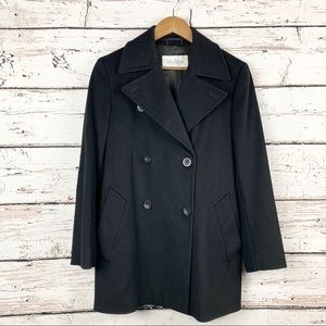 MAX MARA Black Iconic Wool Double-Breasted Jacket